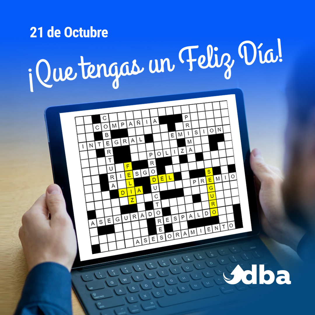 21 de octubre - Feliz día del Seguro