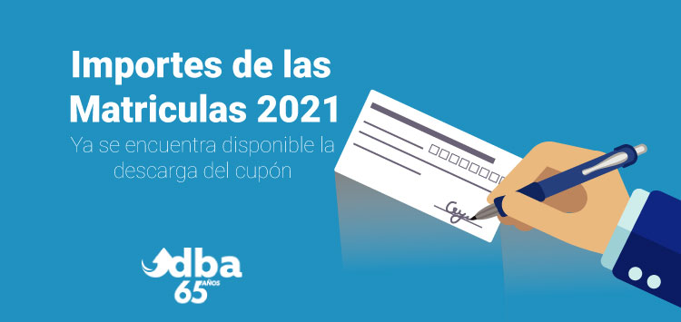 Pago de matrícula - Importes de las Matrículas 2021