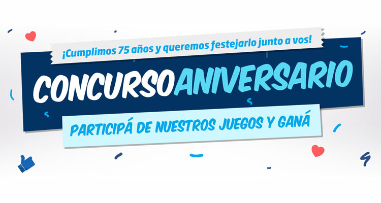 Festejamos nuestros 75 años con un concurso en redes sociales